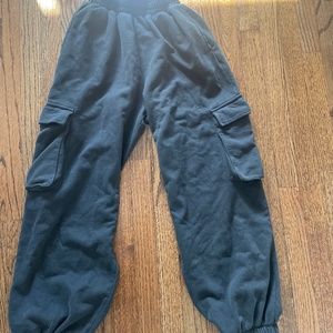 Zara cargo joggers navy blue